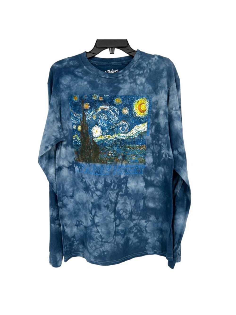 Philcos Van Gogh Starry Night Artsy Long Sleeve Shirt Cotton Blue Size Small NWT